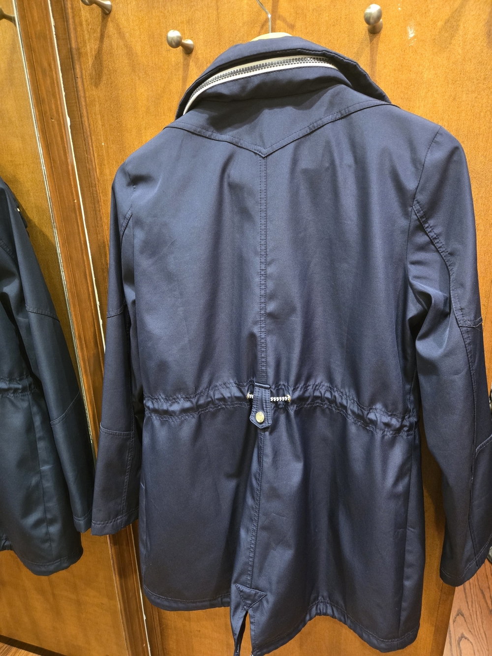 Jessica Simpson Navy Hooded Anorak with Contrast Zippers - Picture 6 of 8